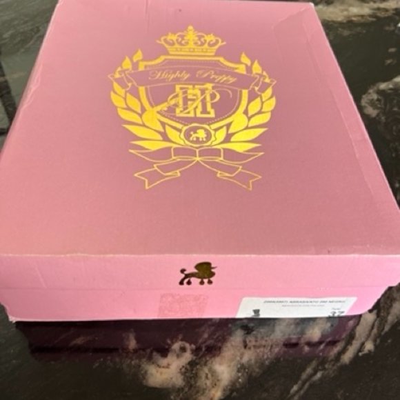 Highly Preppy Combat Heels, High Block Heel with Spats, new w/ box, Combat Boot - Picture 6 of 6